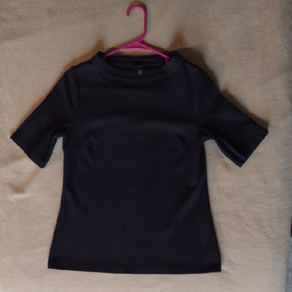 Black Shirt w/ Button Back